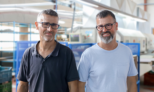 Segunda generación creando componentes técnicos para calzado. Jorge y Antonio